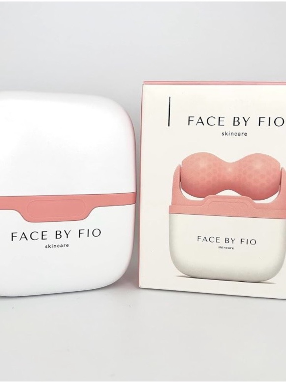 Face By Fio Skincare Silicone Facial Cleansing Device - Pink & White